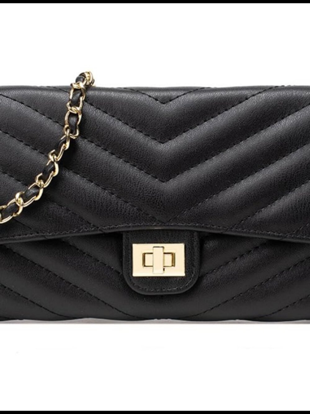 Small Crossbody Purse Flap Twist Lock Phone Bag